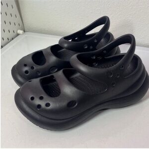 CROCS Phaedra Black Platform Shoes